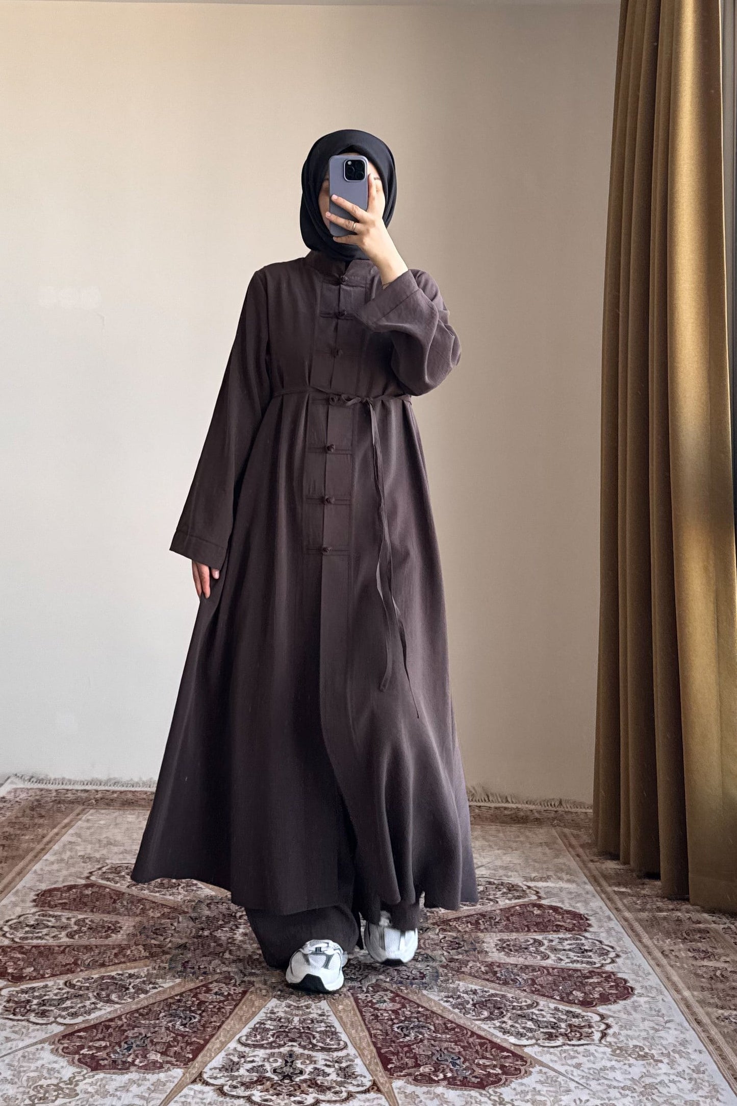Ensemble Modal Élégance Premium™ – Haut Long & Pantalon Fluide