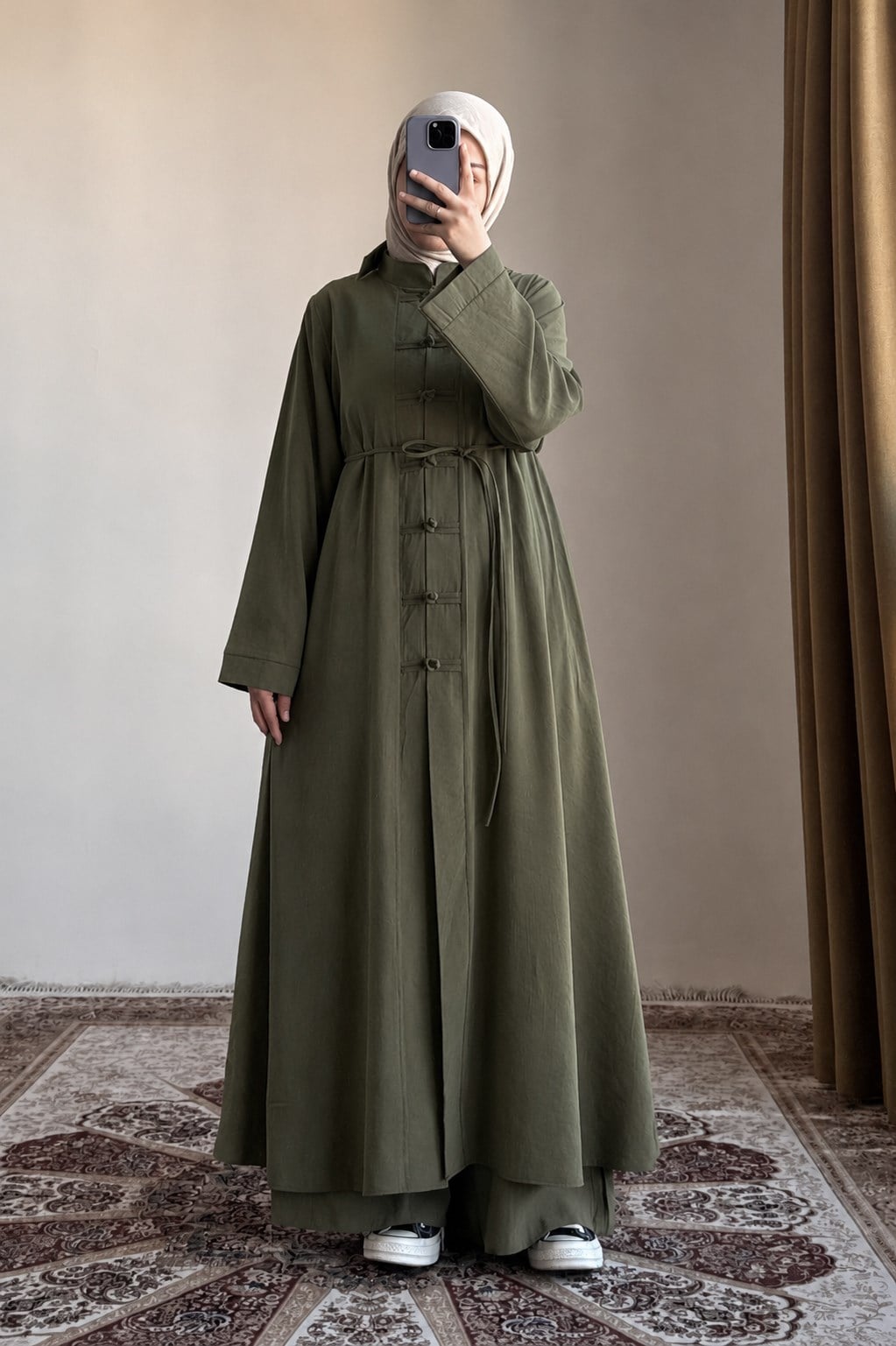 Ensemble Modal Élégance Premium™ – Haut Long & Pantalon Fluide
