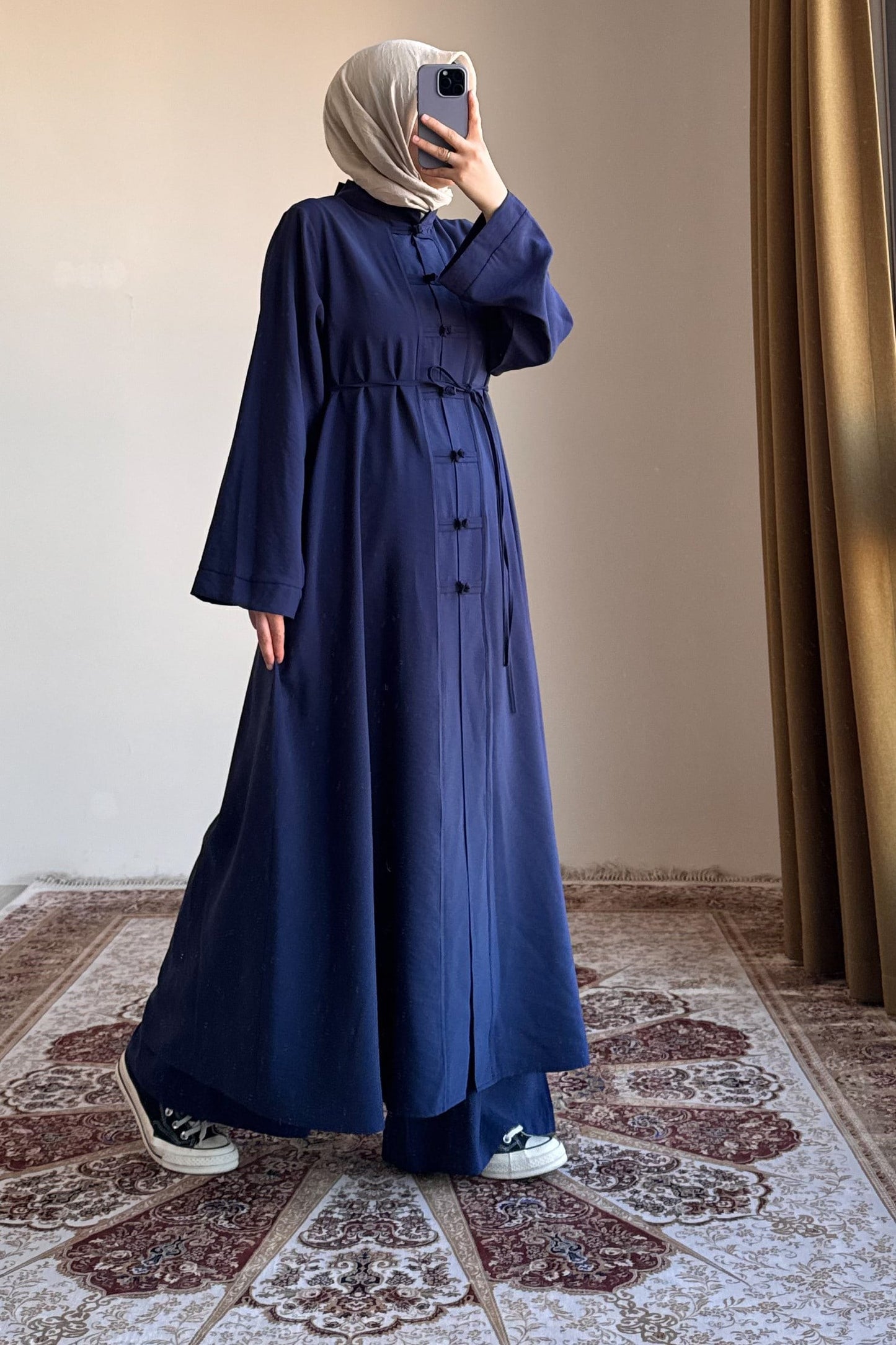Ensemble Modal Élégance Premium™ – Haut Long & Pantalon Fluide