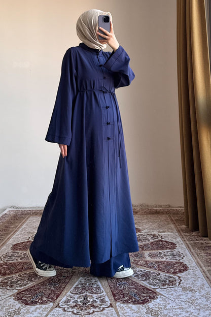 Ensemble Modal Élégance Premium™ – Haut Long & Pantalon Fluide