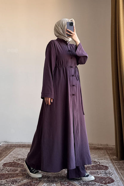 Ensemble Modal Élégance Premium™ – Haut Long & Pantalon Fluide