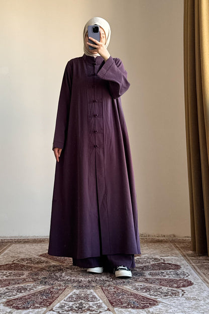 Ensemble Modal Élégance Premium™ – Haut Long & Pantalon Fluide