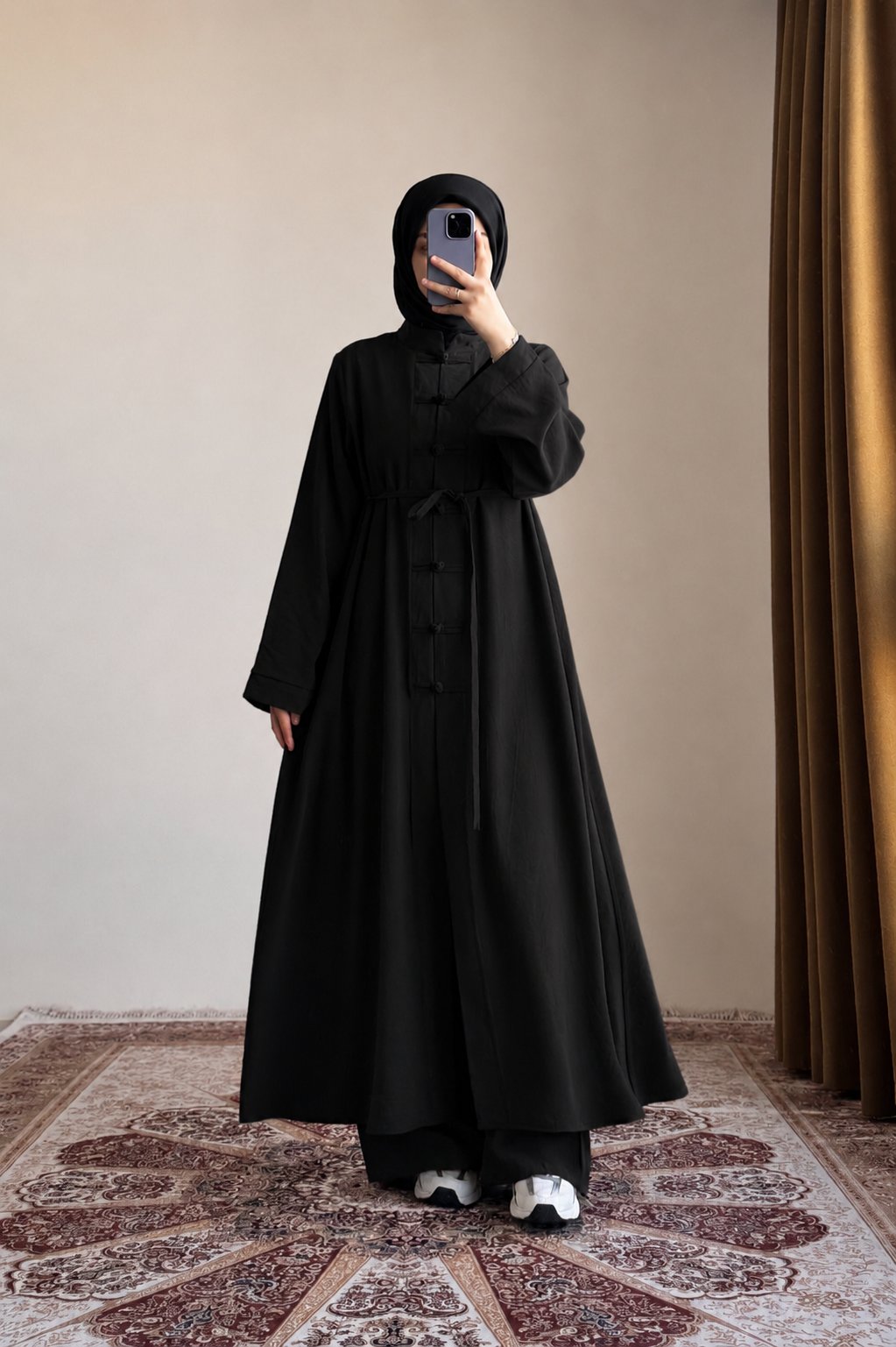 Ensemble Modal Élégance Premium™ – Haut Long & Pantalon Fluide